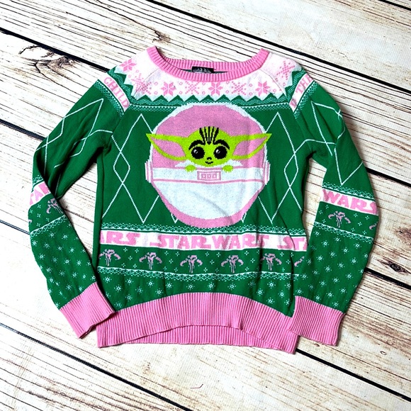 Star Wars Other - Girls baby Yoda sweater. Size medium (7/8)